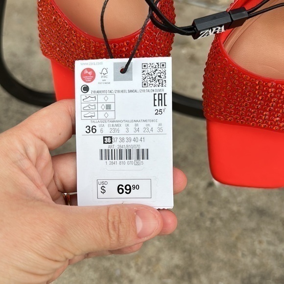 ZARA Sandals with sparkly details 2841/810 - Picture 14 of 14